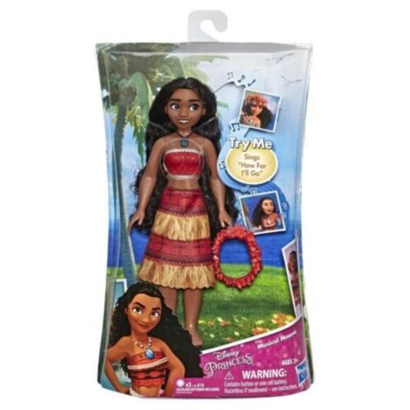 Hasbro Disney Princess Moana of Oceania Singing Doll Sings How Far I'll Go - Picture 1 of 3